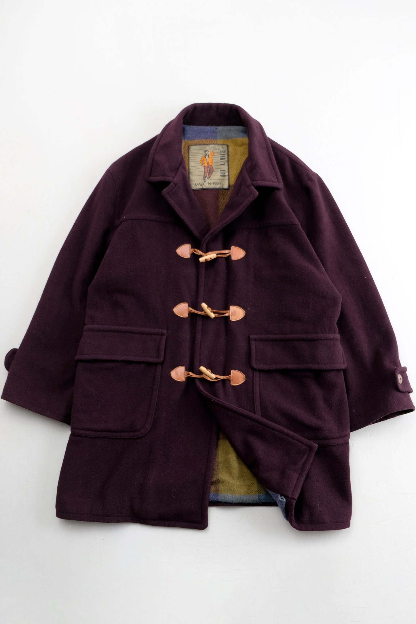 Vintage Burgundy Duffelcoat/montgomery