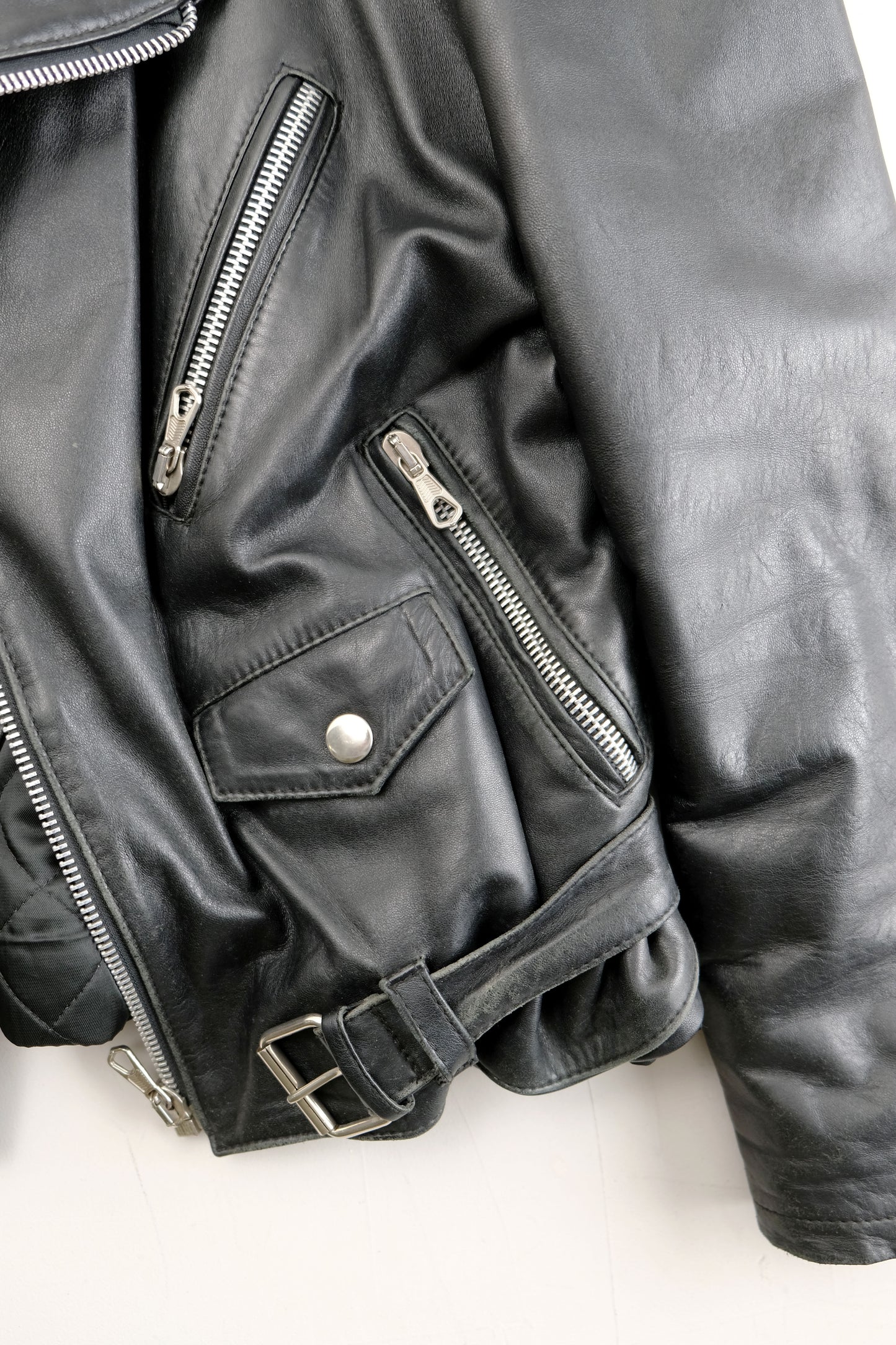 Leather Jacket Perfect Styke — Made in Italy