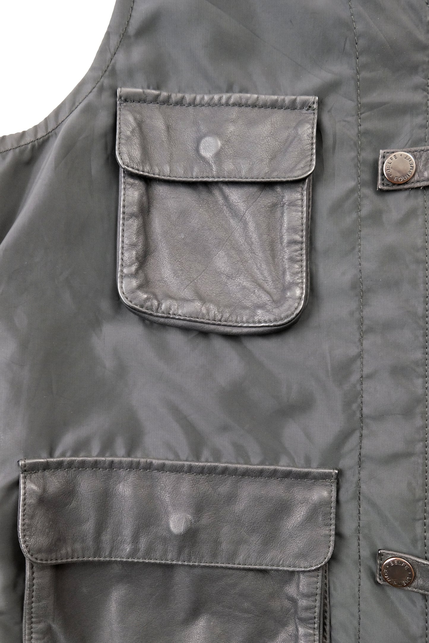 Leather Details Vest — Belfe