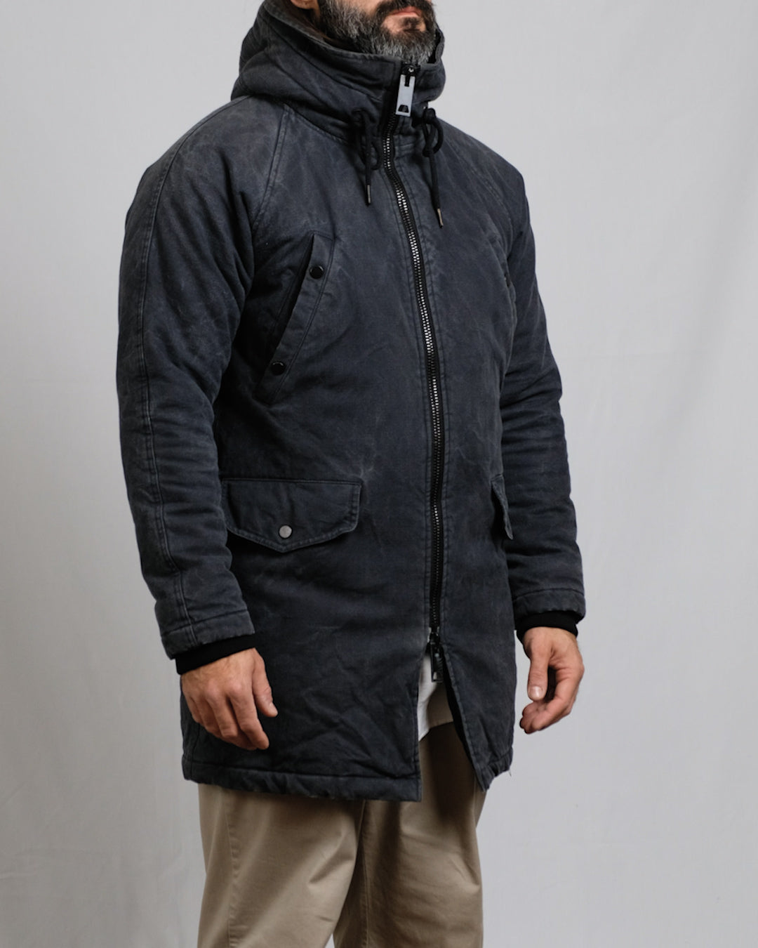 Antracite Parka — Mauro Grifoni