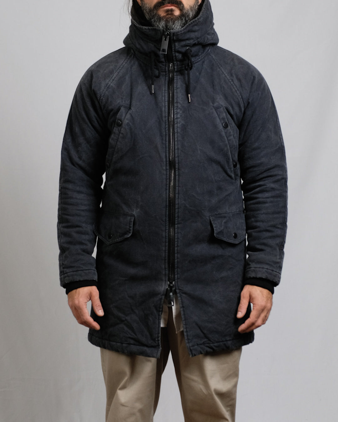 Antracite Parka — Mauro Grifoni