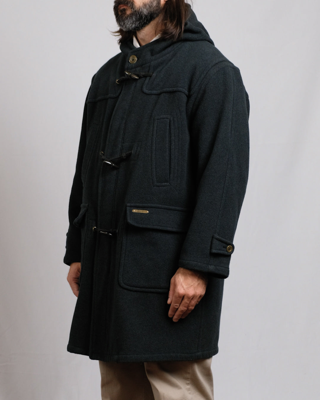 Emerald Green Wool Duffelcoat/Mongomery