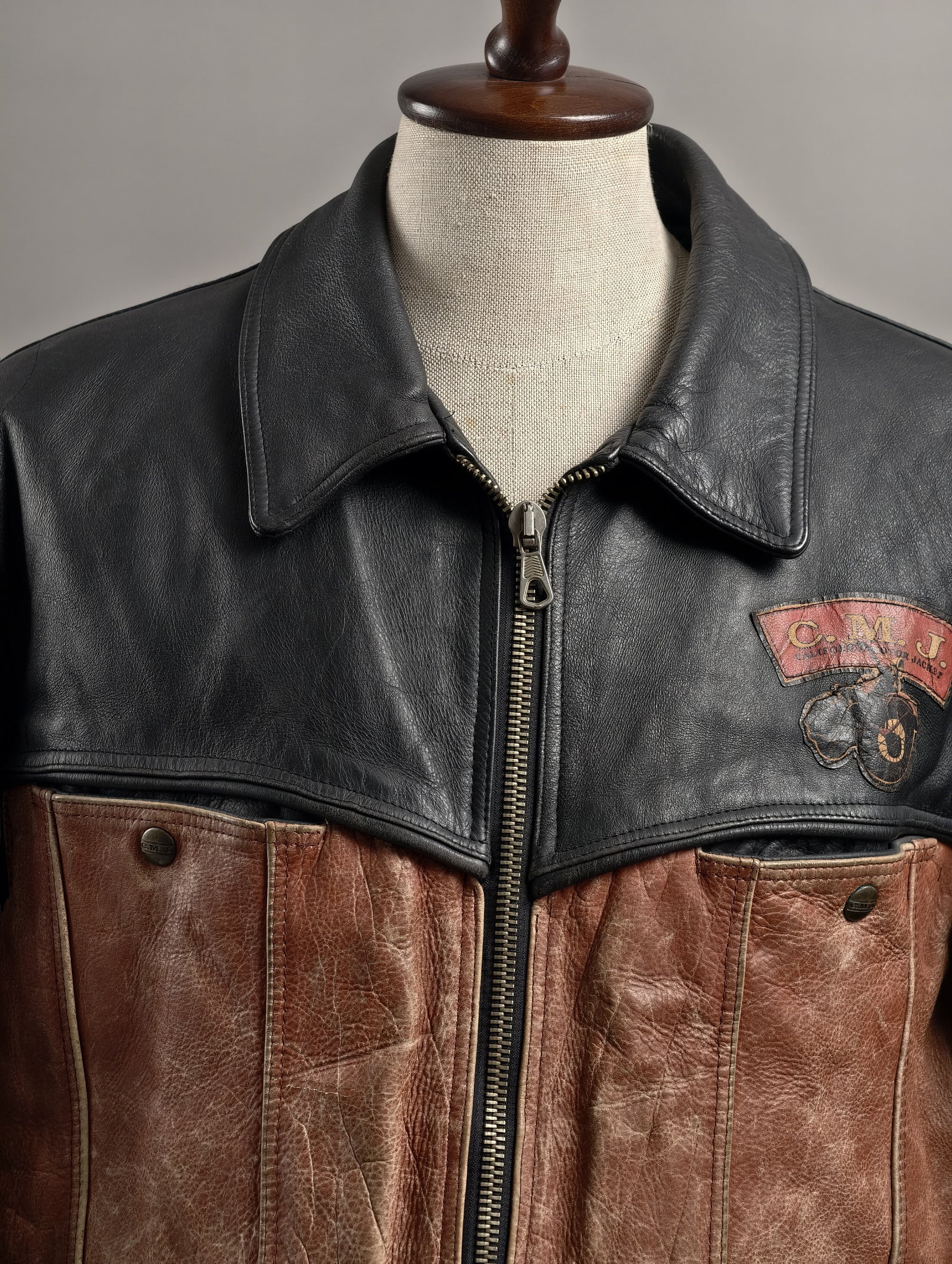Leather Jacket Cafè Racer Style