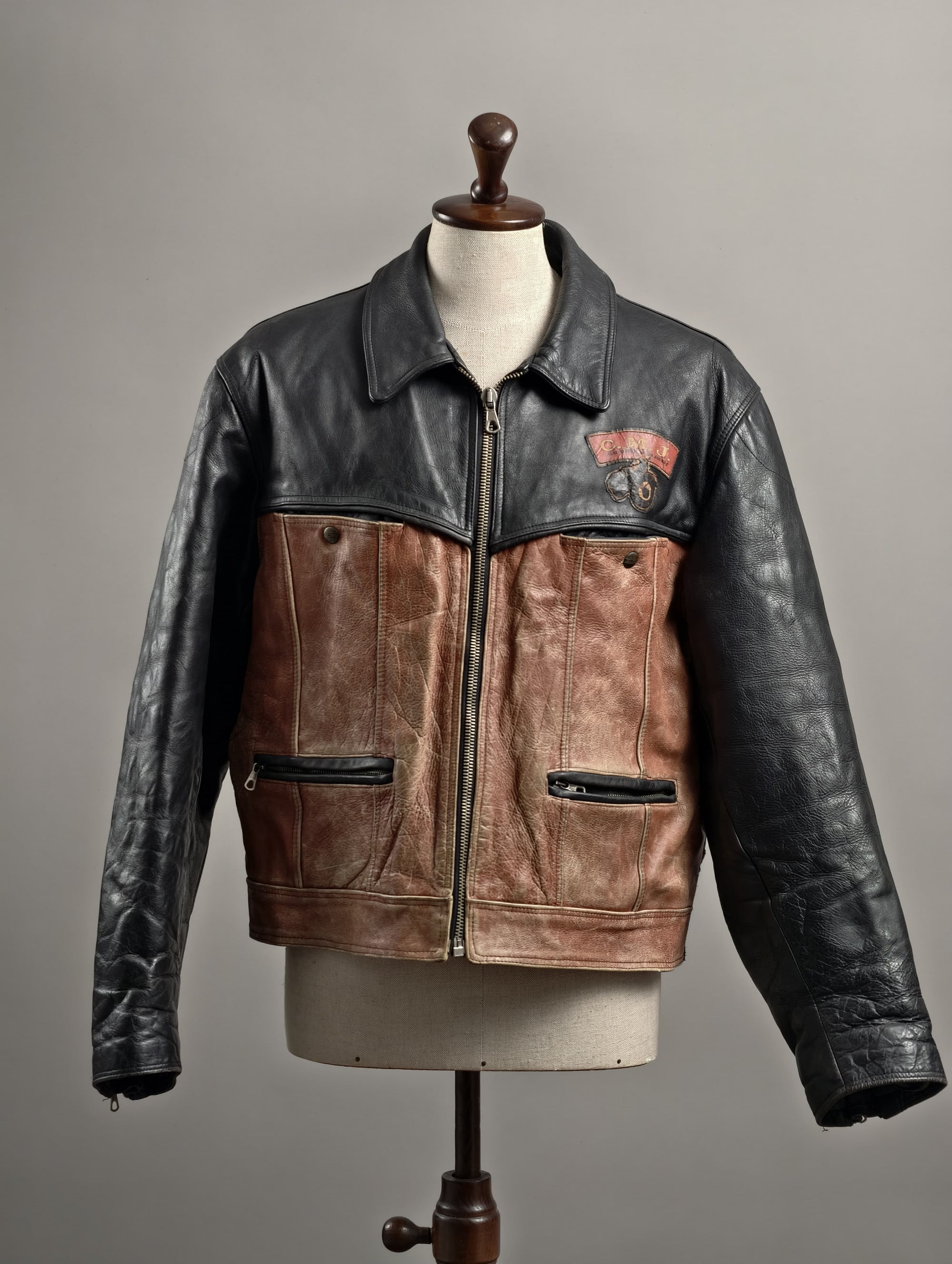 Leather Jacket Cafè Racer Style