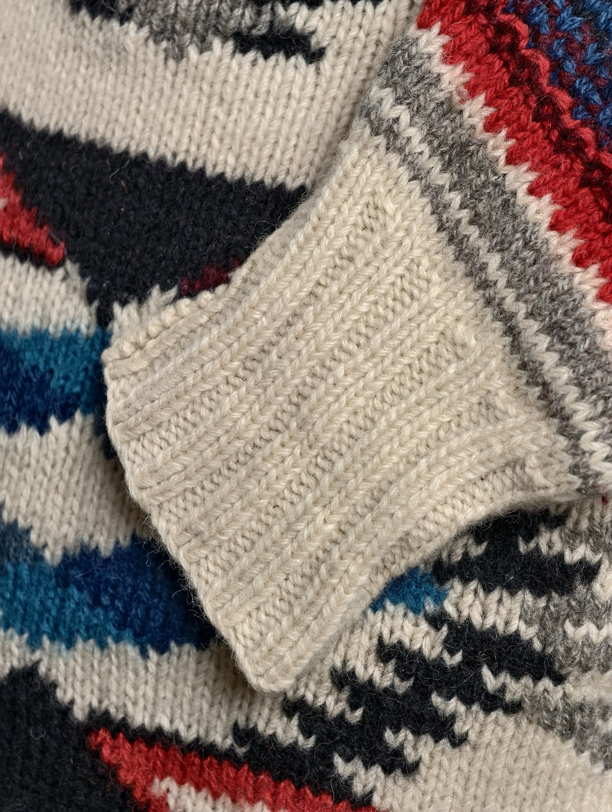 Hand Knit Navajo 100% Wool Ralph Lauren Sweater