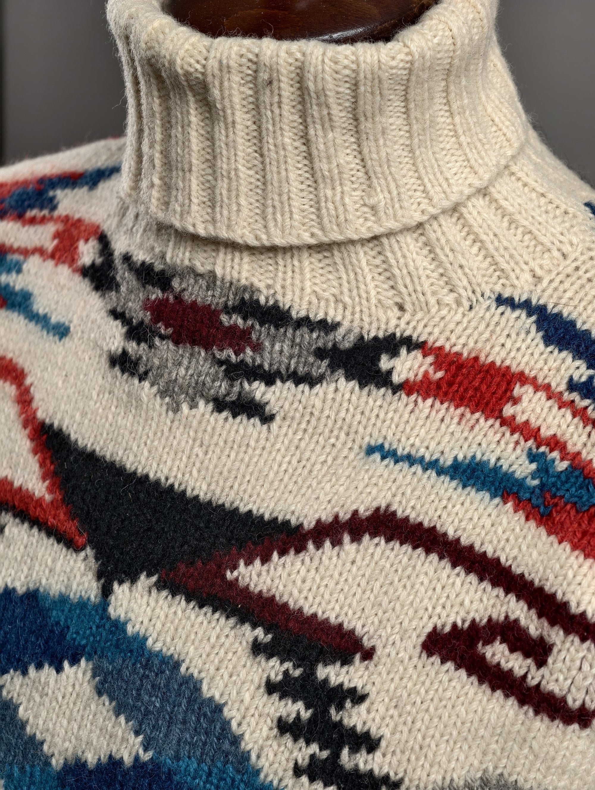 Hand Knit Navajo 100% Wool Ralph Lauren Sweater