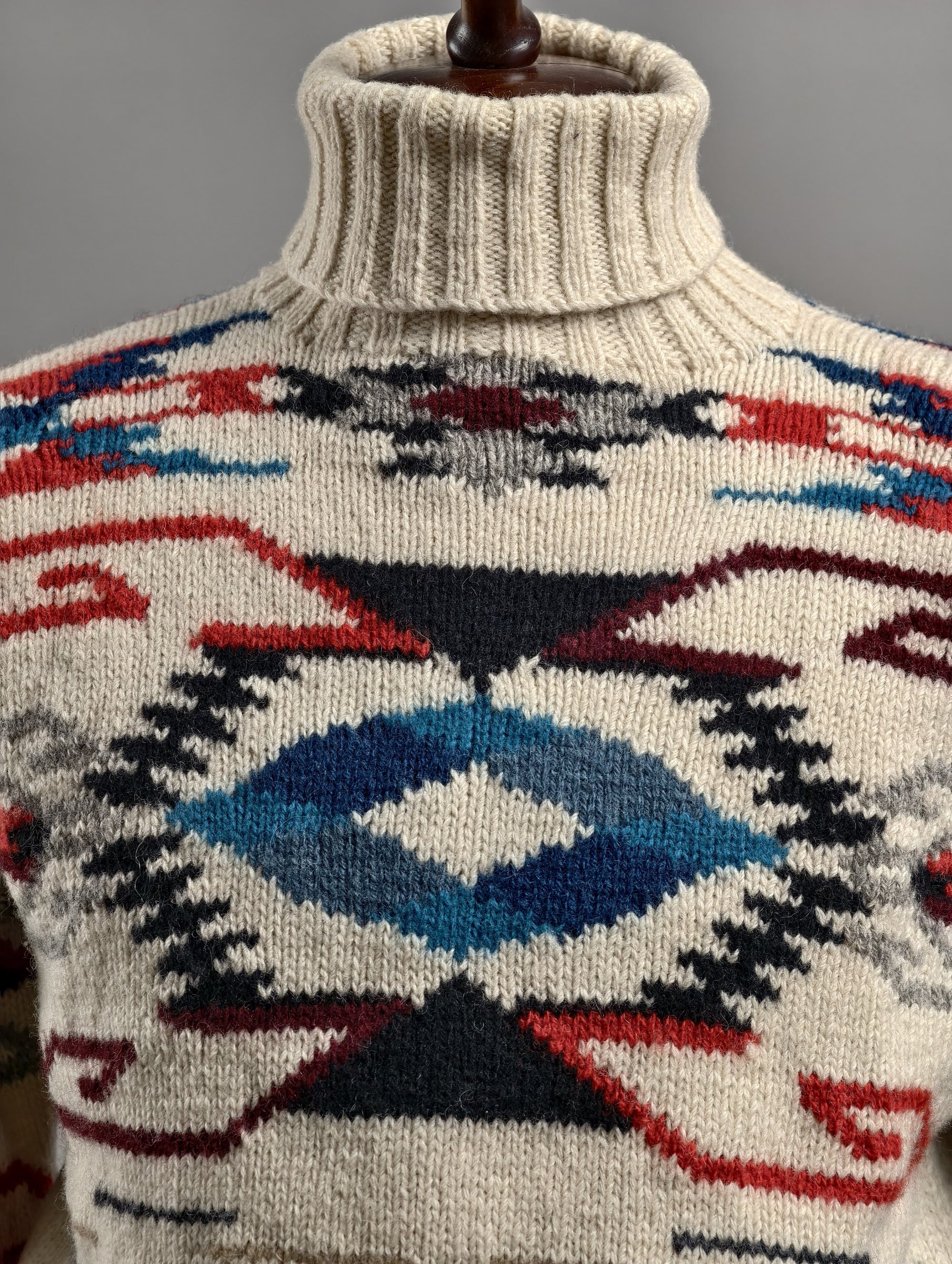 Hand Knit Navajo 100% Wool Ralph Lauren Sweater