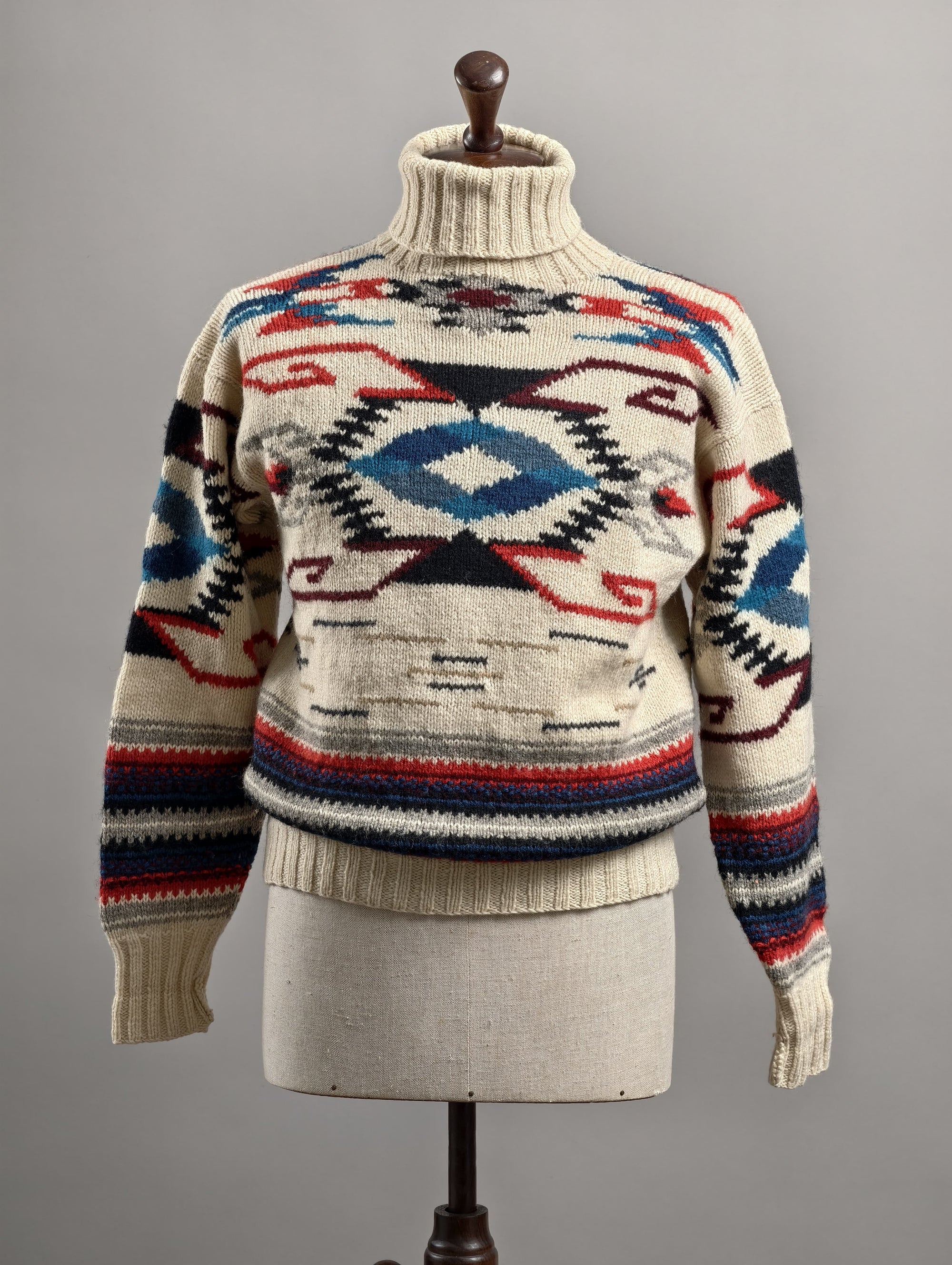 Hand Knit Navajo 100% Wool Ralph Lauren Sweater