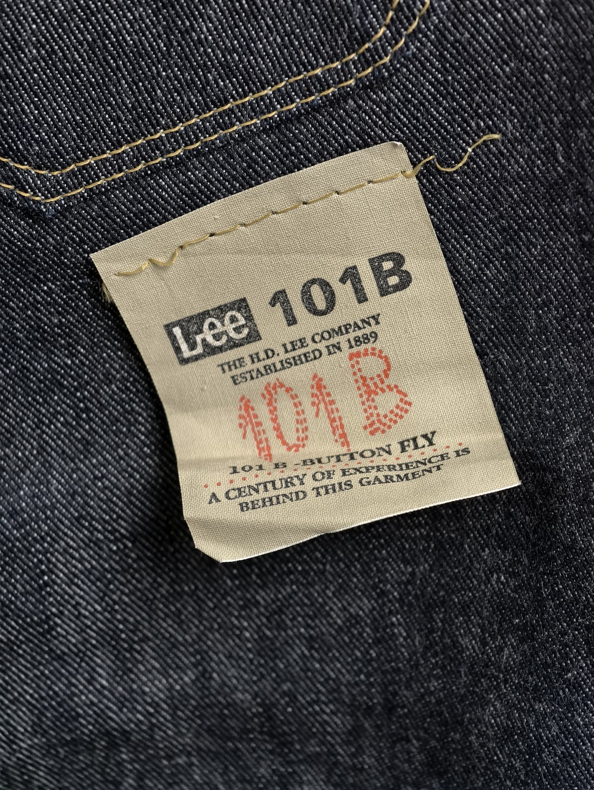 Lee 101 Selvedge Denim Jeans — 101 B