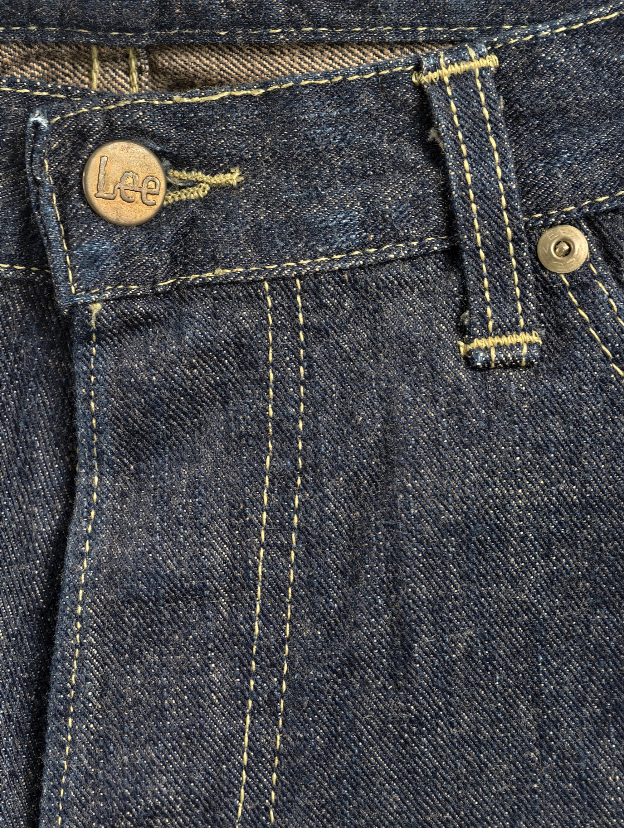 Lee 101 Selvedge Denim Jeans — 101 B Button Fly
