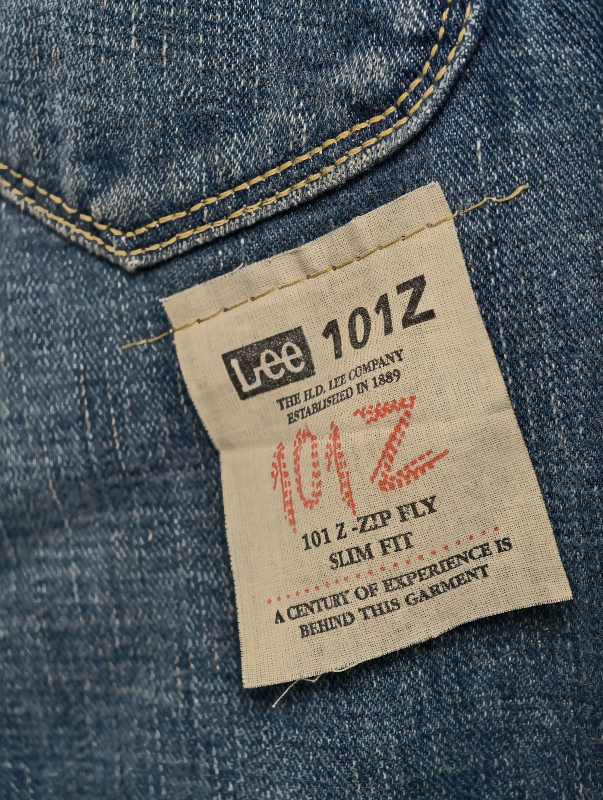 Lee 101 Selvedge Denim Jeans — 101 Z Streak Gazer