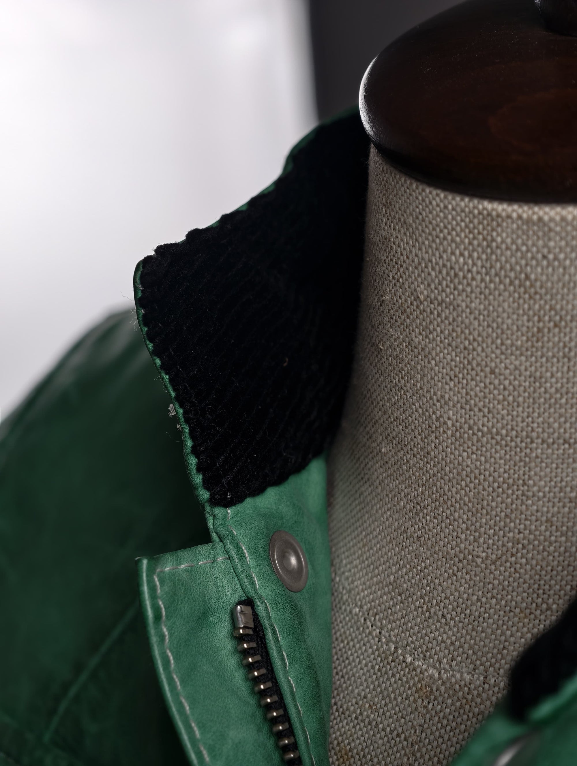 Green Leather Jacket Belstaf