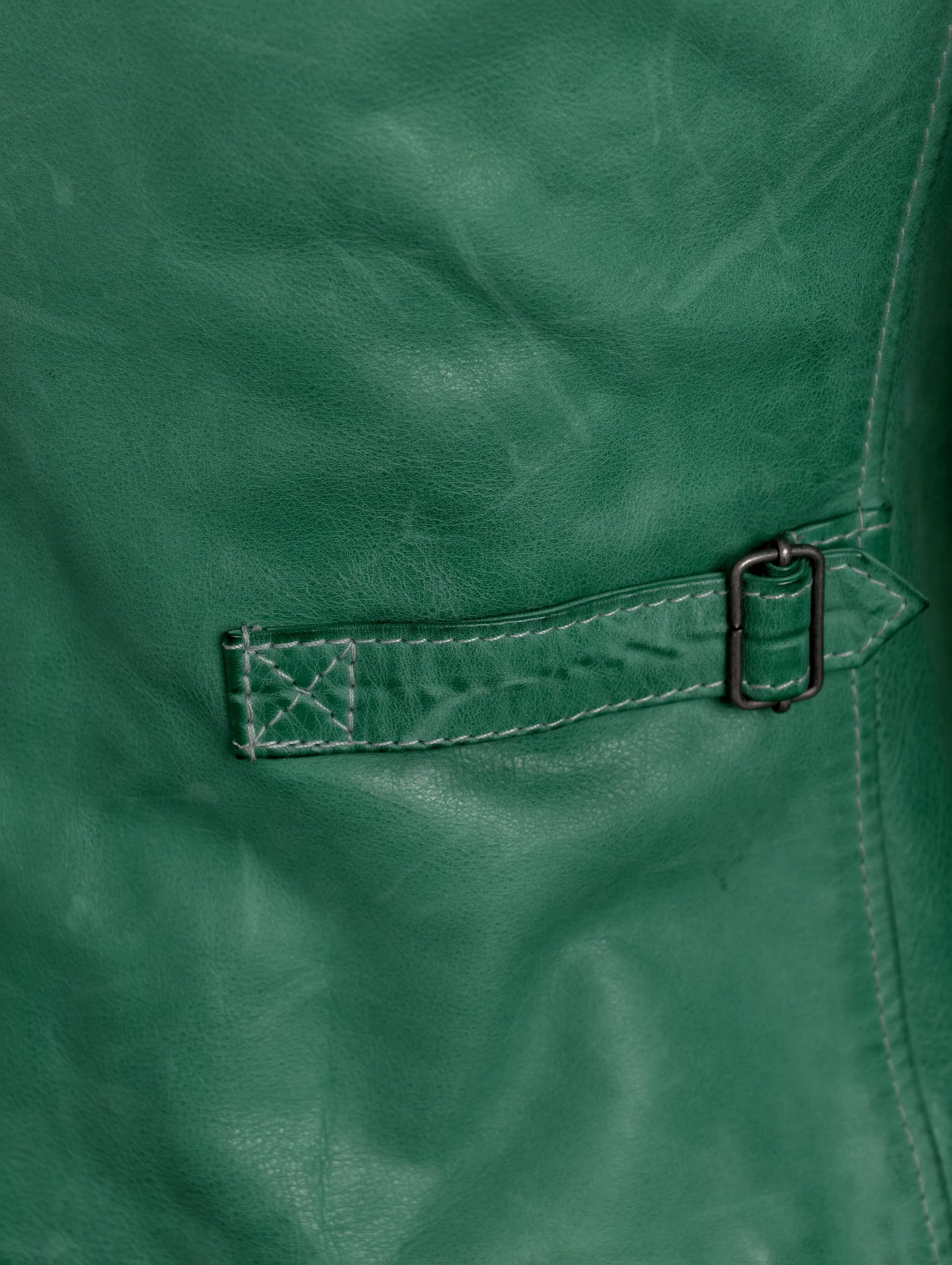 Green Leather Jacket Belstaf