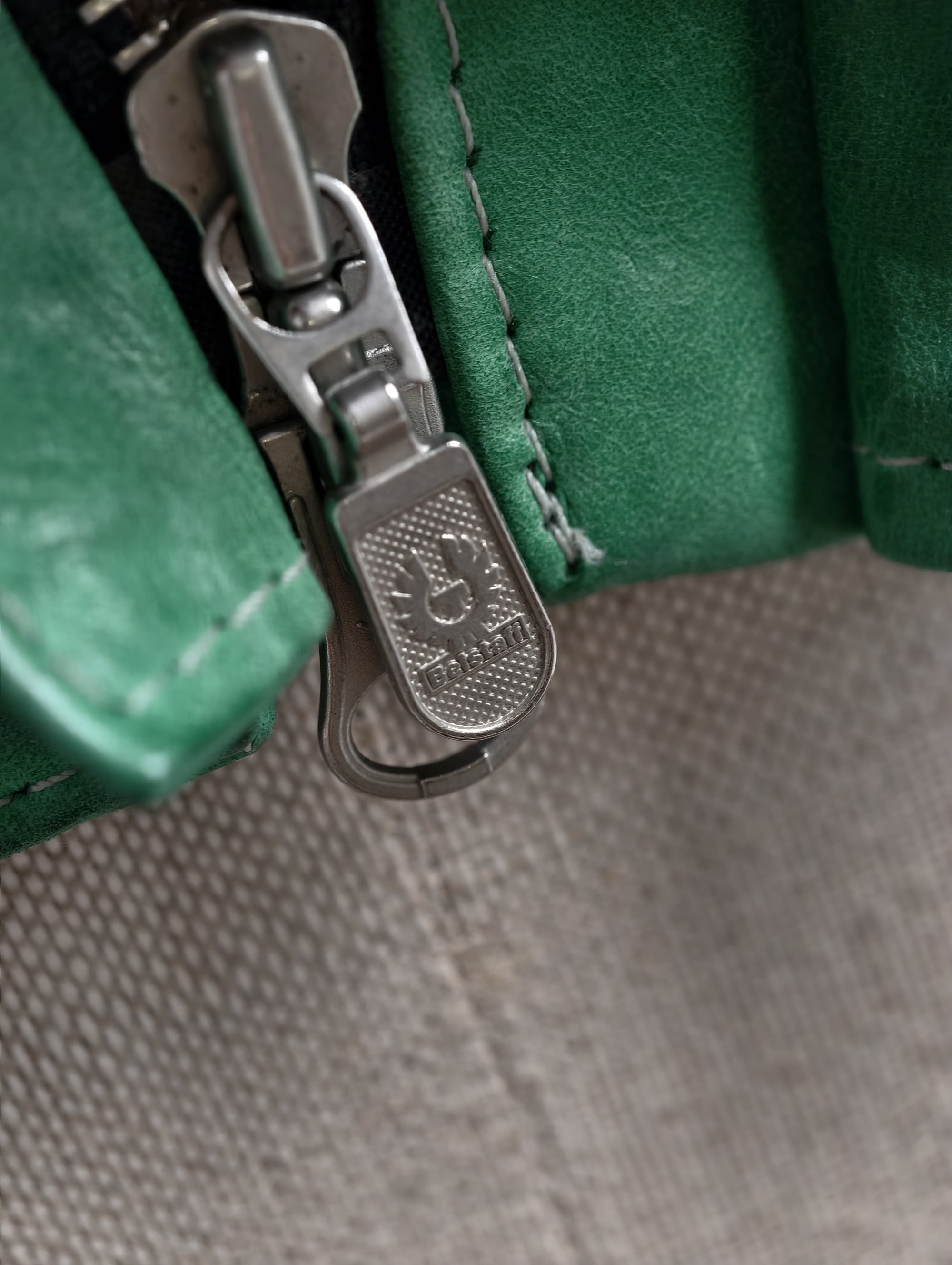 Green Leather Jacket Belstaf