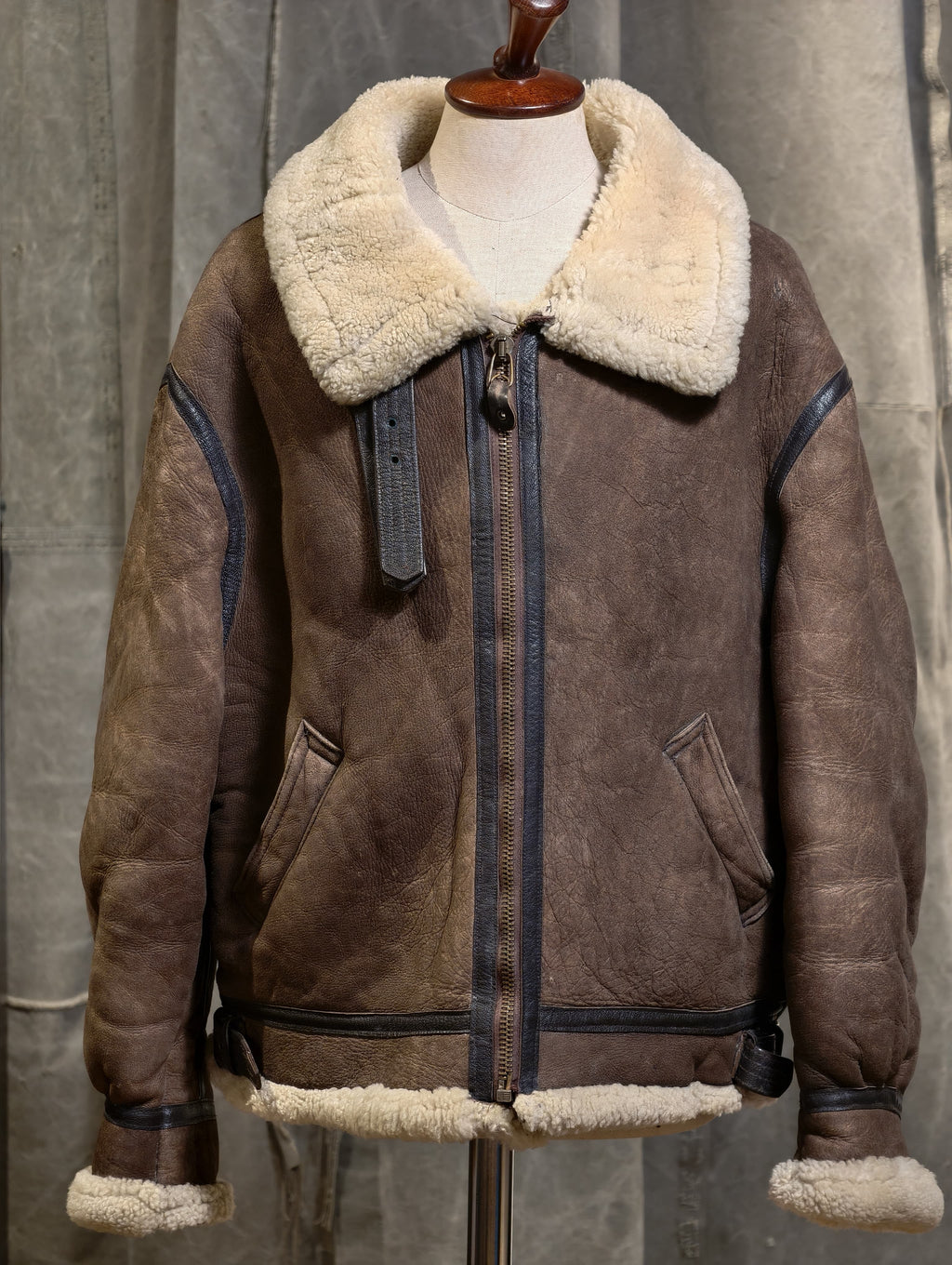 Avirex Type B-3 Shearling Jacket — MiUSA
