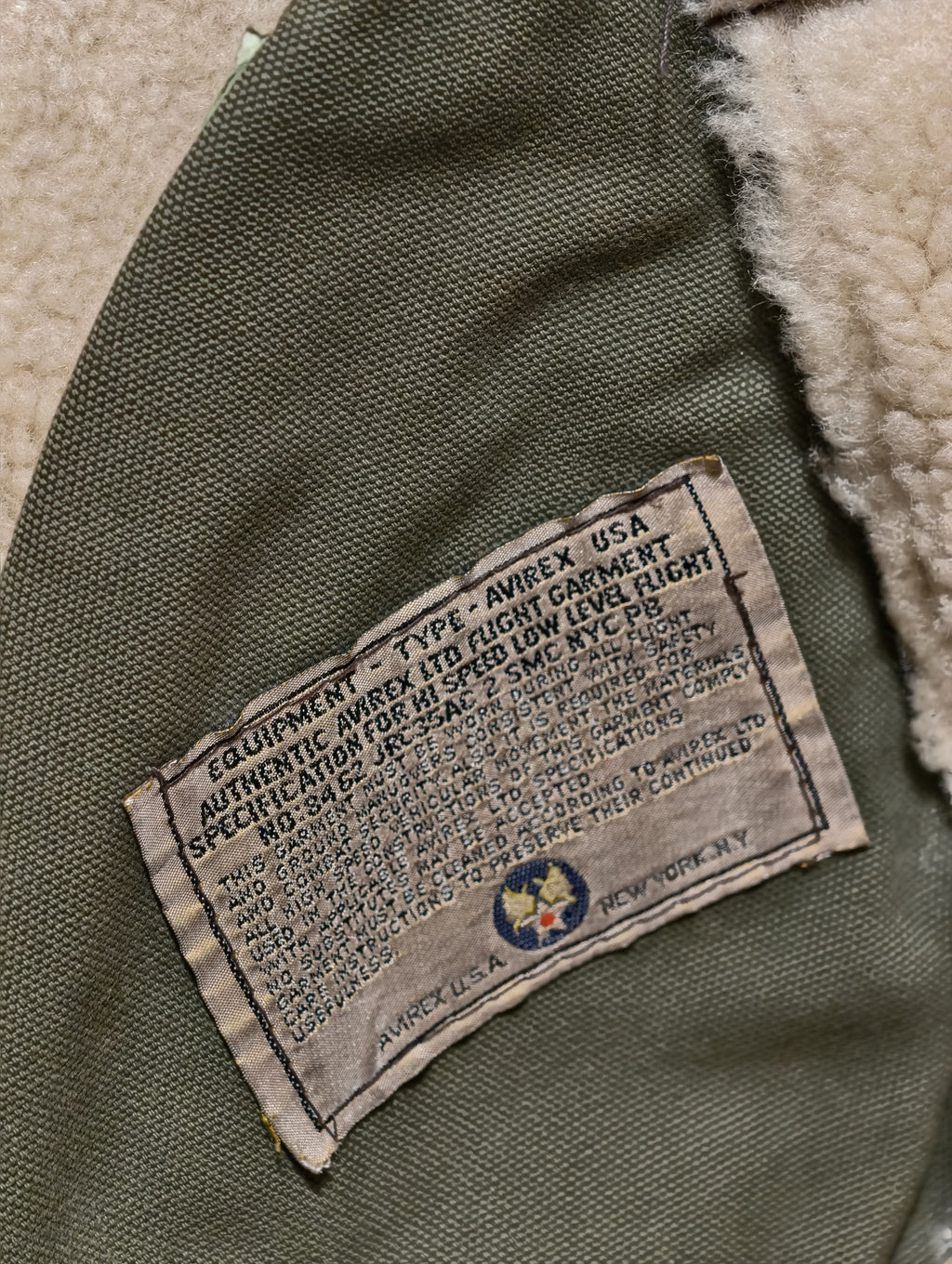 Avirex Type B-3 Shearling Jacket — MiUSA