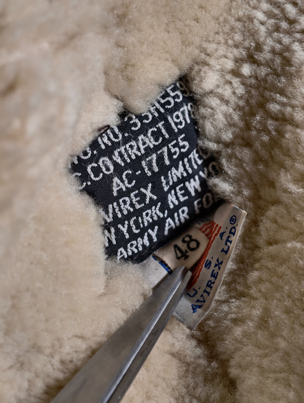 Avirex Type B-3 Shearling Jacket — MiUSA