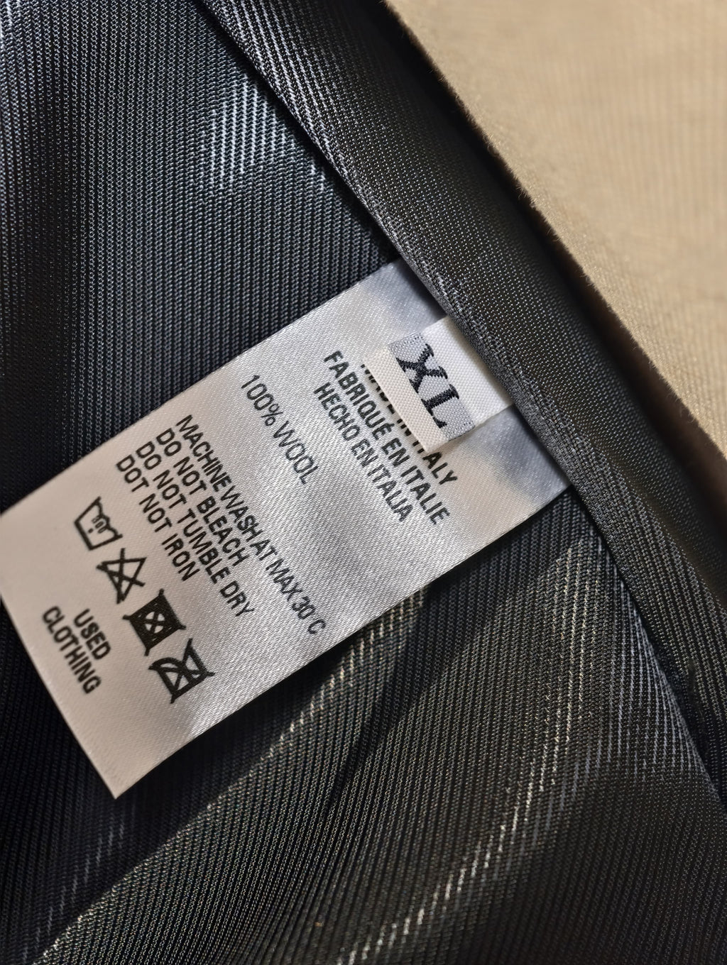 Vintage Navy Double-breasted Blazer — Tagged XL (fits like a L)