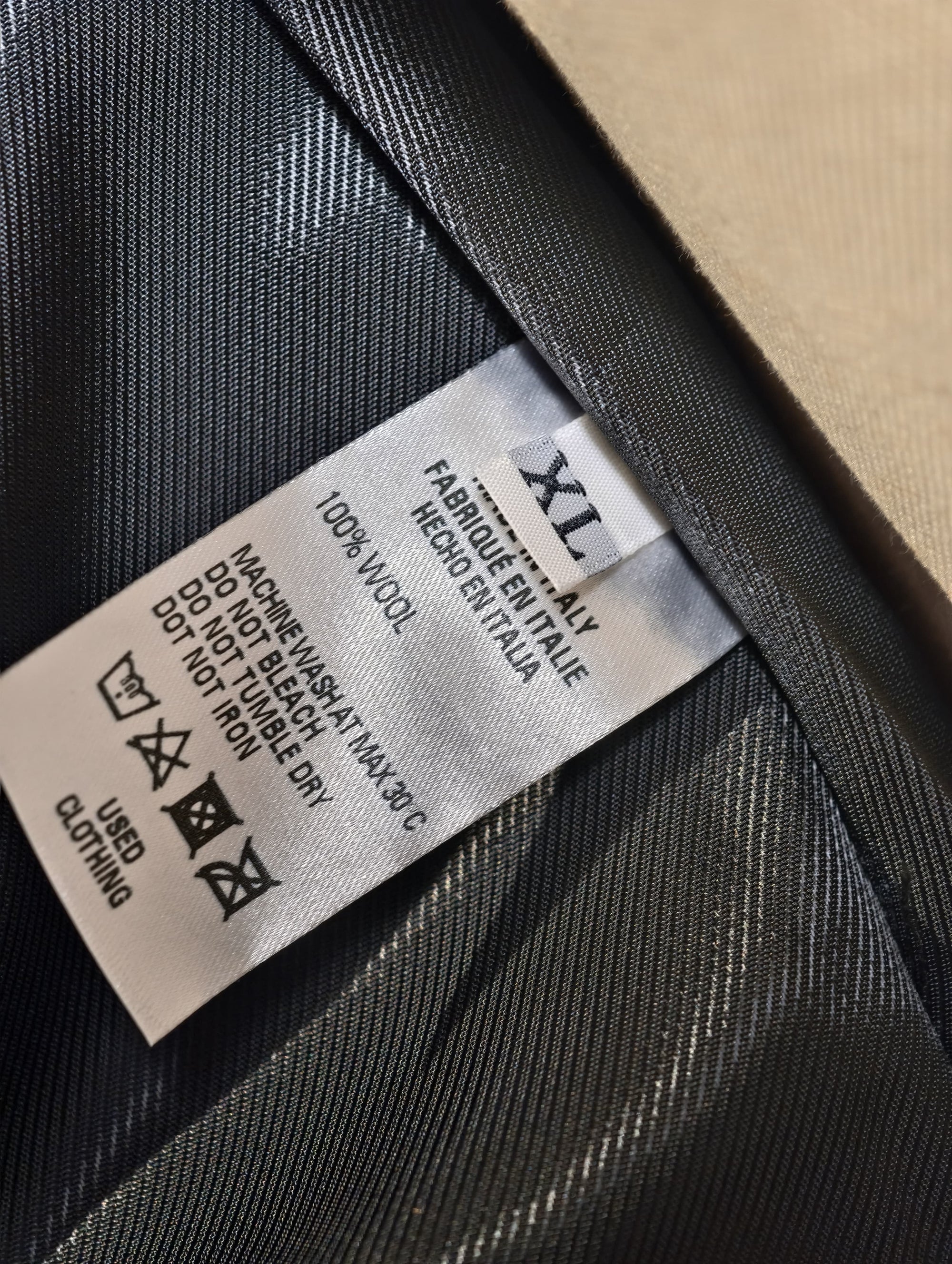 Vintage Navy Double-breasted Blazer — Tagged XL (fits like a L)