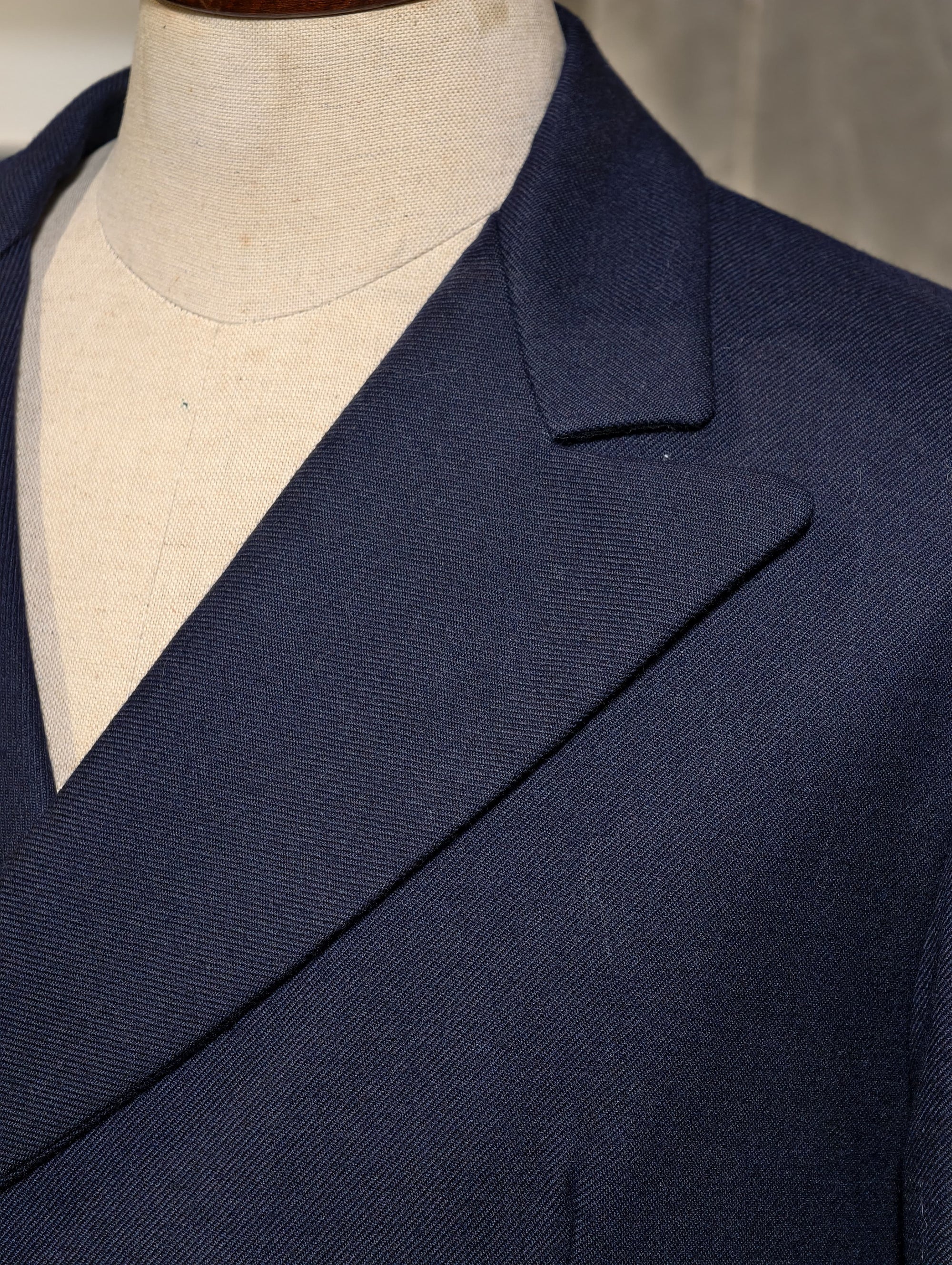 Vintage Navy Double-breasted Blazer — Tagged XL (fits like a L)