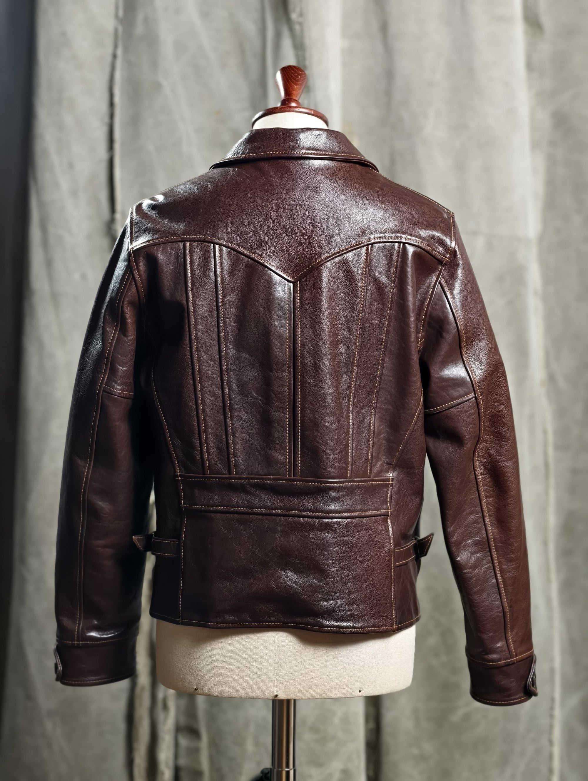 Block Bilt 1930s Aviator Leather Jacket – Victory Dark Seal Horsehide