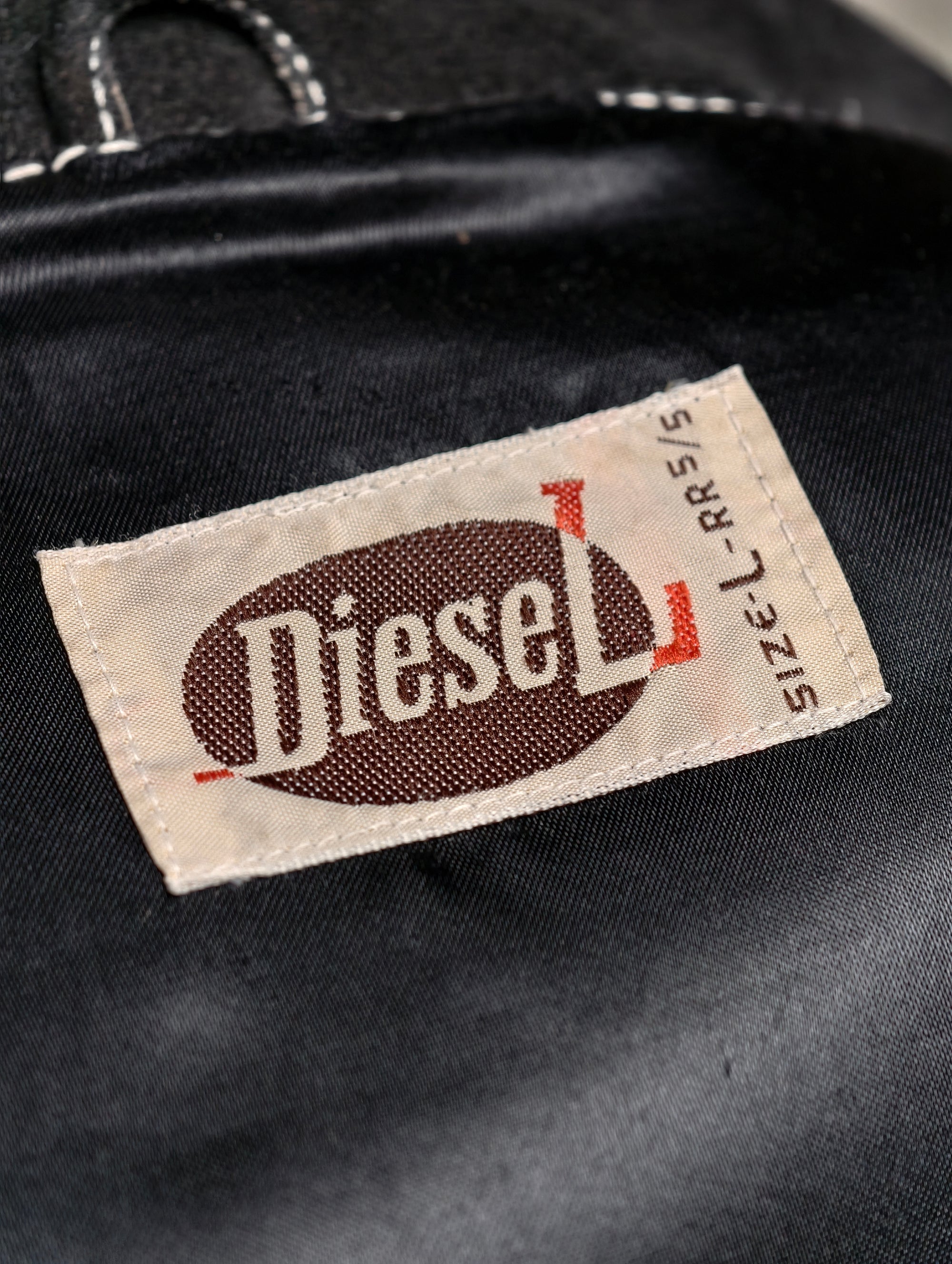Vintage Diesel Color-Block Suede Jacket - 1990s